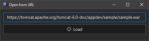 Open from URL dialog