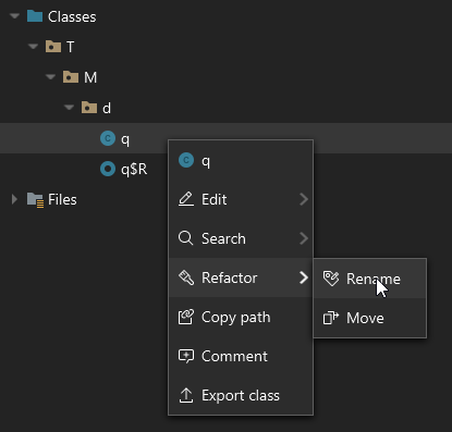 remap tree-class